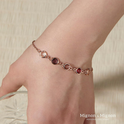 Gold Birthstone Bracelet for Women - photo 4