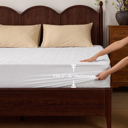 Waterproof Mattress Protector, Queen Size Mattress Pad Noiseless - photo 8