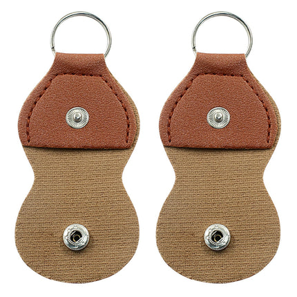 Guitar Picks Holder Case, Black + Brown, 2 Pcs