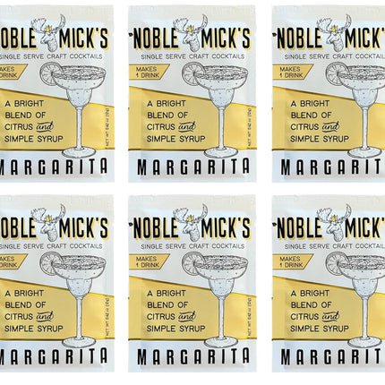 Single Serve Craft Cocktails - Margarita Drink Mix (Bundle of 6 Packets) - 45 Calories