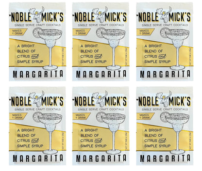 Single Serve Craft Cocktails - Margarita Drink Mix (Bundle of 6 Packets) - 45 Calories