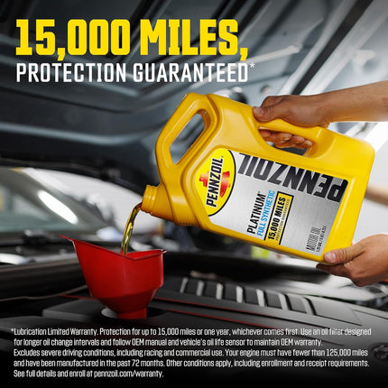Pennzoil Platinum Full Synthetic 0W-20 Motor Oil, 1-Quart