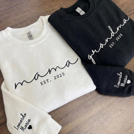 Custom Embroidered Hoodies for Women, Personalized Gift for Women, Custom Embroidered Sweatshirt, Gifts for Mothers Day