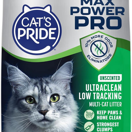 Cat's Pride Max Power Pro Ultraclean Lightweight Cat Litter, Low Tracking & Strongest Clumping Formula, Bag