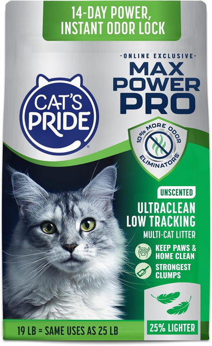 Pro Lightweight Cat Litter, Low Tracking & Strongest Clumping Formula, Bag