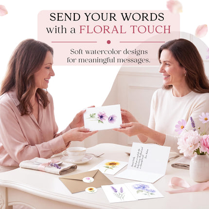 Blank Cards with Envelopes, Watercolor Flower 50 Pack 3.5x5 inches - photo 5