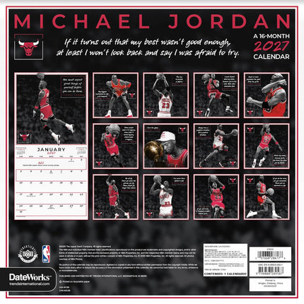 2027 Michael Jordan Wall Calendar