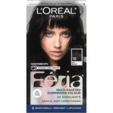 Multi-Faceted Shimmering Permanent Hair Color, High Intensity Hair Dye for 3X Highlights, 10 Jet Black (Blackest Black), 1 Hair Dye Kit