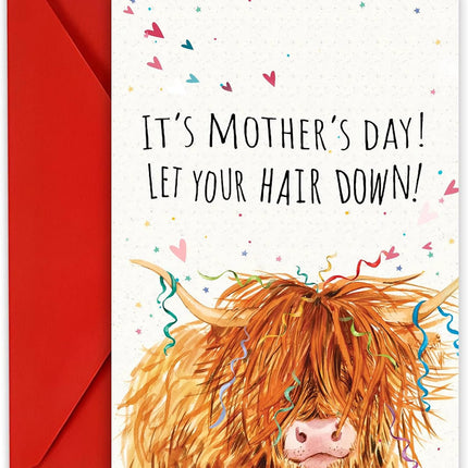 Mothers Day Cards for Mom – Happy Mothers Day Card, Cute Floral Card, Mom Birthday Card from Daughter or Son, Thank You Mom Greeting Card, Unique Gift for Mom