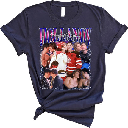 Heated Hockey Rivalry Love T Shirt Retro Romance Sports Theme Casual Short Sleeve Street Style Tee