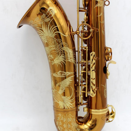 Eastern music pro use Mark VI style no high F# dark gold lacquer tenor saxophone