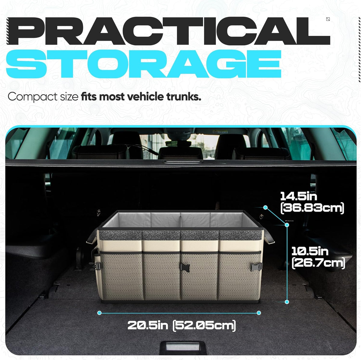 Trunk Organizer For SUV Car Trunk Organizer, Foldable Storage, Car Accessories for Women Men - photo 4