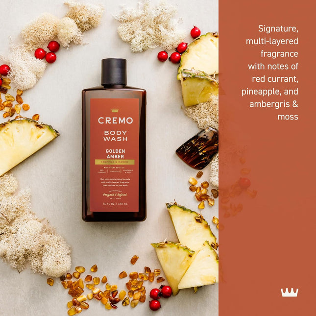 Body Wash for Men, Rich-Lathering Golden Amber