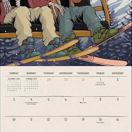 Death Takes a Holiday 2027 Wall Calendar