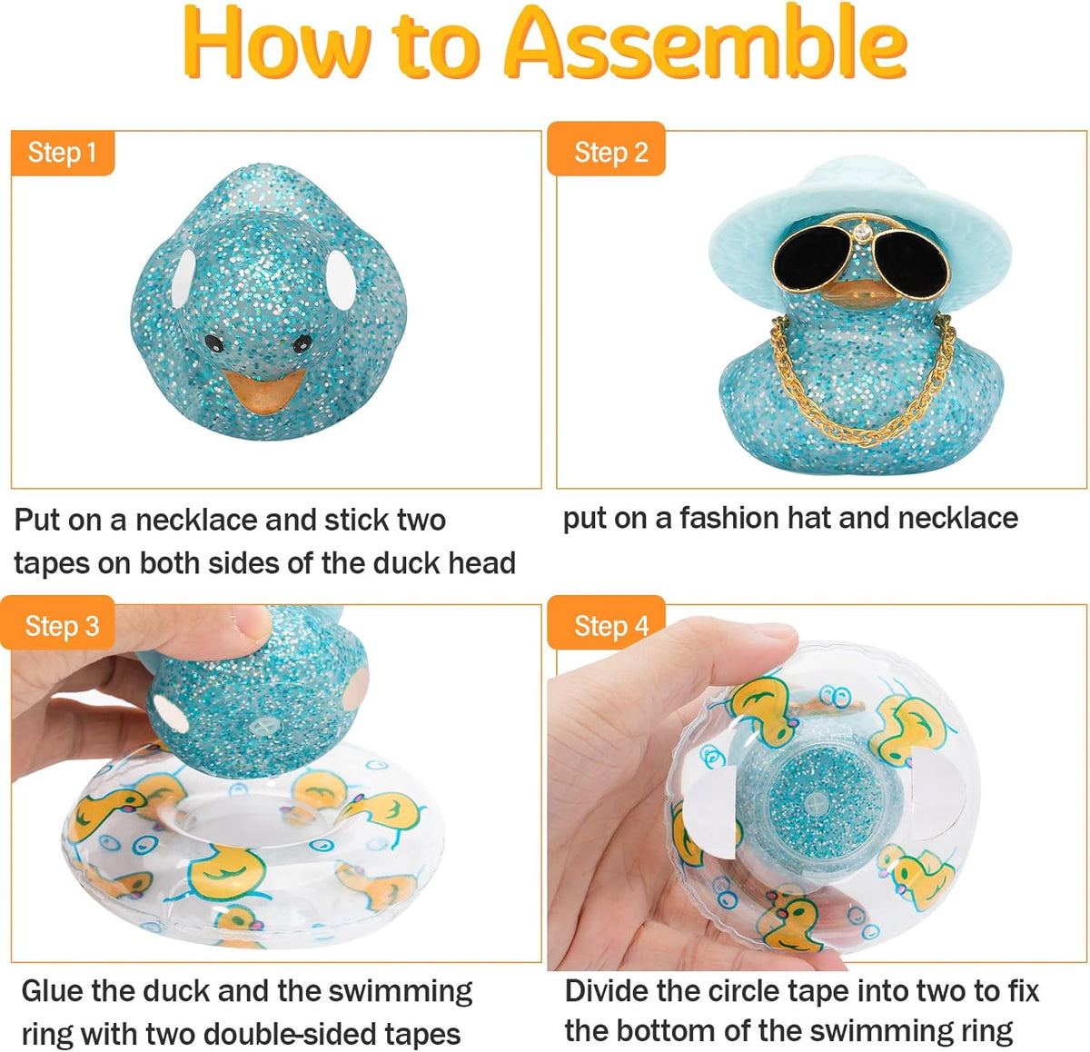 Car Duck Dashboard Ornament with Accessories - photo 3