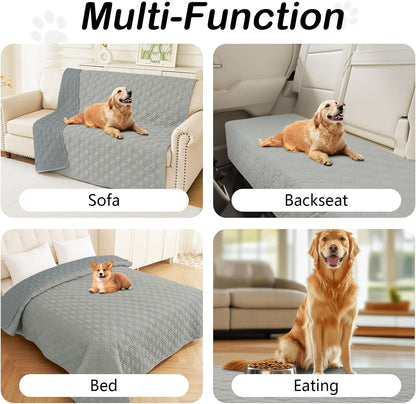 Waterproof Reversible Dog Bed Blanket and Couch Cover, 30 x 70 Inch, Grey/Dark Grey - photo 5
