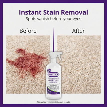 Professional Carpet Stain Remover Spray – Stain Remover for Old Stains – Remover for Pets – Rug Stain Remover & Upholstery Cleaner – Cleaner Solution for Couches & Car Interiors – 34 oz