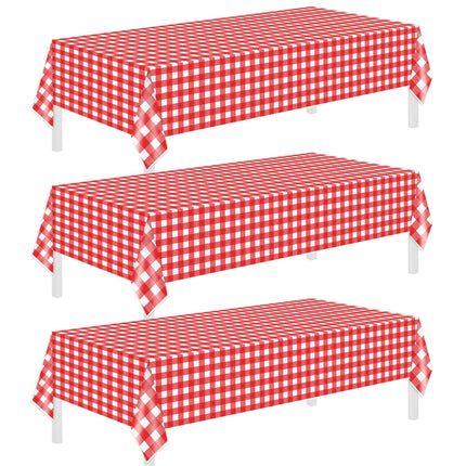 3 Pack Halloween Tablecloths,Disposable Plastic Tablecloths 54" x 108" Halloween Decorations,Plastic Table Cover for Birthday,Party Supplies,Holiday Table Cloth for Home,Dinner,Indoor,Outside