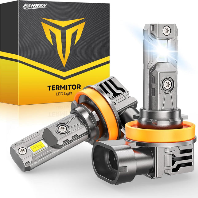 Upgraded H11/H9/H8 Bulb, 45000LM 900% Ultra-Bright Real 1:1 Mini Size