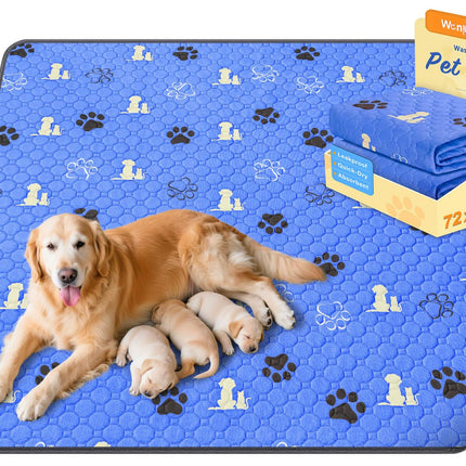 Washable Pee Pads for Dogs, Waterproof, 18 x 24 in, 4 Pack, Gray