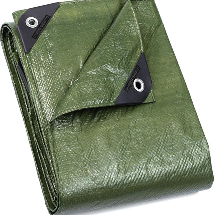 GUARD SHIELD Tarp Green 6x8 Feet Multi Purpose Waterproof Poly Tarp Cover 5mil