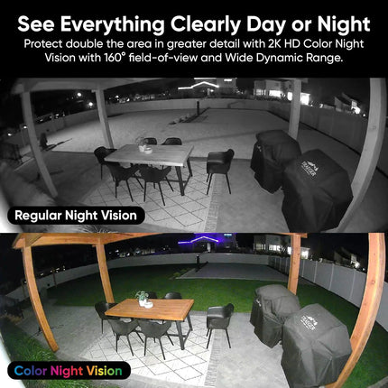WYZE Bulb Cam Security Camera, 2K HD Outdoor Light Bulb Camera, Color Night Vision, Dimmable LED Bulb, Motion Detection, Siren Alarm, Works w/Alexa/Google Assistant. Free Expert Support