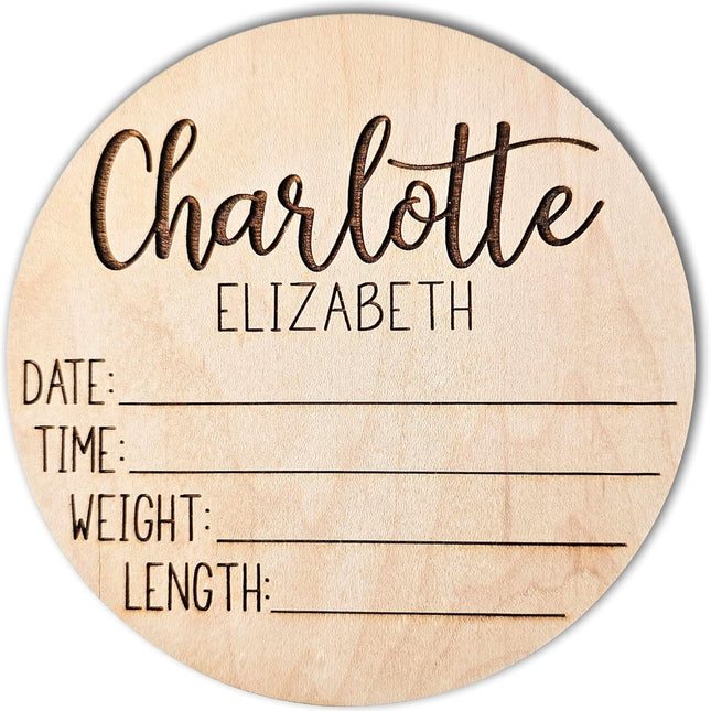 Name Sign, Birth Announcement Sign for Hospital, newborn essentials