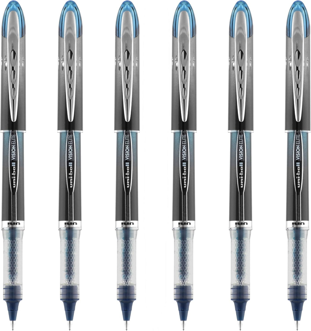 Rollerball Pen, Micro Point (0.5mm), Blue Ink, 6 Pens
