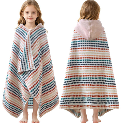 Toddler Hooded Towel Wrap, 3-10 Years, 100% Cotton,Daisy