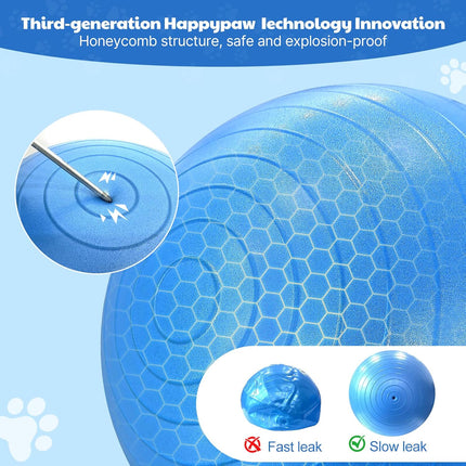 Happypaw 3.0 Upgrade 18'' Herding Ball for Dogs – Enhanced Chew Resistance & Heavy-Duty Material,Dog Toy Agility Equipment for Australian Shepherds,Collies,Includes 5 Repair Patches