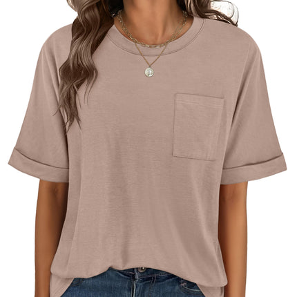 Blusas de mujer de manga corta, camisetas oversize