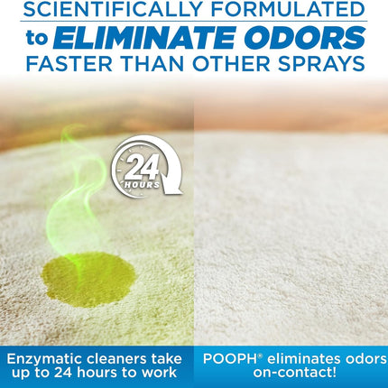 Pooph Pet Odor Eliminator, 16oz Spray - Eliminates Odors at the Molecular Level, Dogs, Cats, Freshener, Eliminator, Urine, Poop, Pee, Deodorizer, Nature's, Puppy, Fresh, Clean, Furniture, Potty
