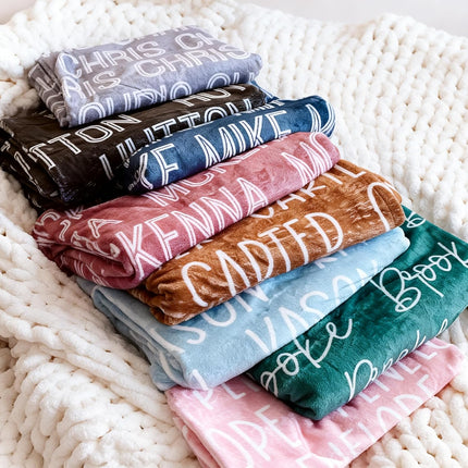 Ships Next Day - Personalized Baby Blanket with Name, Custom Swaddle Blanket for Boys Girls, Ultra-Soft Fleece Blanket, Ideal Customized Baby Gifts for Newborns and Baby Showers