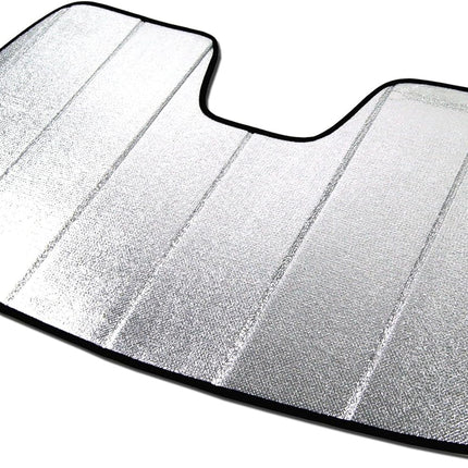 Custom Fit Car Sun Shade Windshield | Sun Visor | Car Window Shades | Fold Up Front Sunshade Visor | Compatible with Honda Ridgeline 2004-2015 | CFS-145-S | Silver & Grey 1-pc Set
