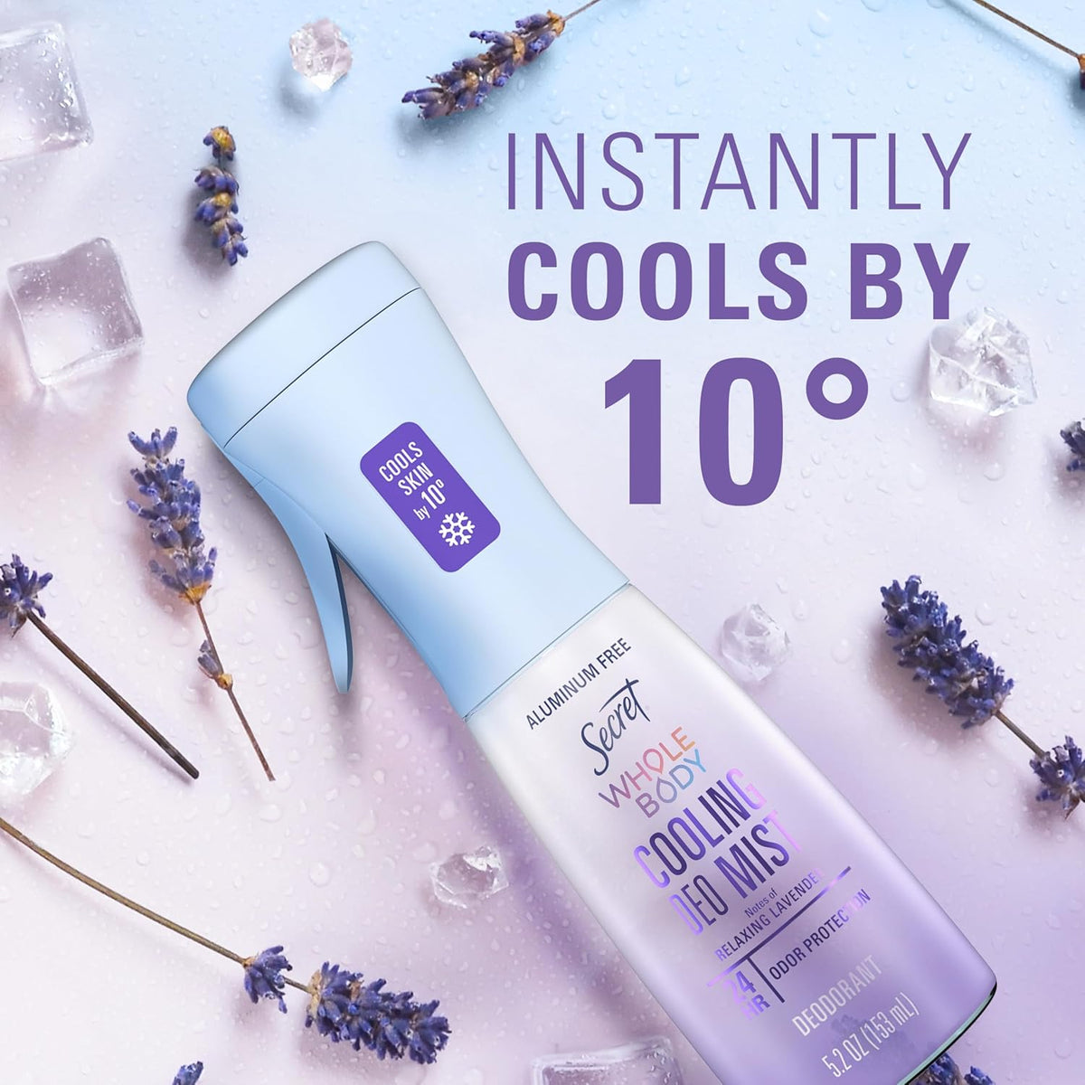 Cooling Aluminum Free Whole Body Deodorant Mist for Women, 24hr Odor Protection, Instant Cooling Relief - photo 4