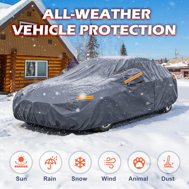 All-Weather 3 Series Car Cover - Waterproof Heavy Duty Custom Fit