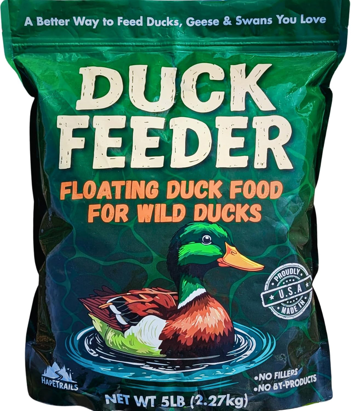 Floating Duck Food Pellets for Ducks, Geese & Swans, 5 lb