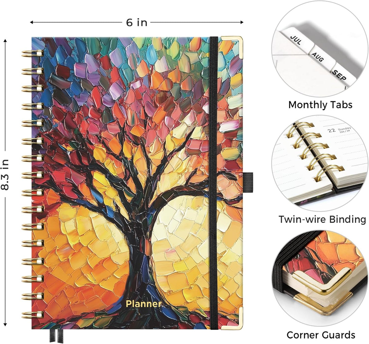 Academic Planner 2026-2027, July 2026-June 2027, Weekly & Monthly, 5.7 x 8.3, Hardcover Spiral-Bound - photo 4