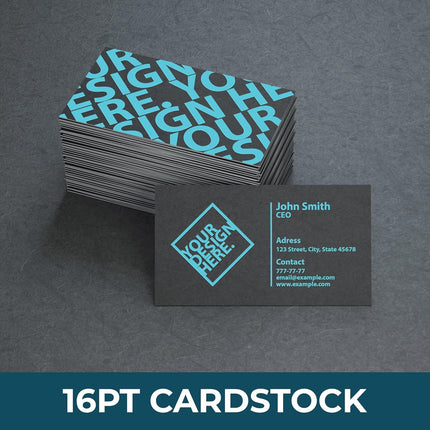 Custom Business Cards - Upload Your Design - 16pt Cardstock (50 Cards)