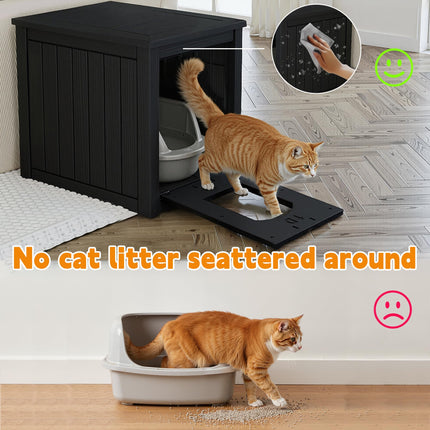 Cat Litter Box Enclosure, Black