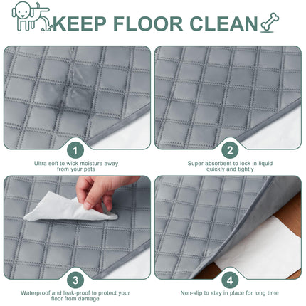 Reusable Washable Pee Pads for Dogs Large/Extra Large 36'' x 41'' 2 Pack, Absorbent Pet Puppy Dog Training Pads Non-Slip, Waterproof Whelping Potty Pads for Dogs Leak-Proof