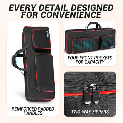 49-Key Keyboard Case with Padded Gig Bag Design - photo 3