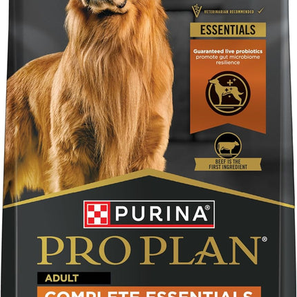 Purina Pro Plan Complete Essentials Shredded Blend Beef and Rice Dog Food Dry Formula with Probiotics for Dogs - 5 lb. Bag