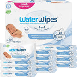 Newborn & Baby Wipes, 3-In-1 Cleans, Cares, Protects, 99.9% Water, Unscented & Hypoallergenic, 720 Count (12 Packs)