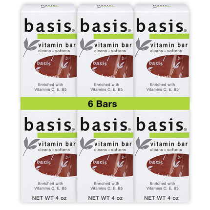 Sensitive Skin Bar Soap for Body, Hands and Face, Multipack, 6 x 4 OZ