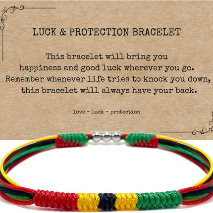 LAMIBEE Patriotic Country Code Flag Pride Bracelet, Protection and Lucky Surfer String Bracelet, Tibetan Wrist Wrap Bracelet, Boho Rope Bracelet for Women, Men, String Thread
