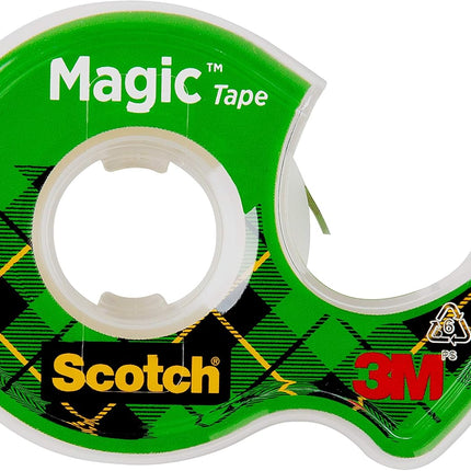 Scotch Magic Tape, Invisible, Home Office Supplies and Back to School Supplies for College and Classrooms, 4 Rolls with 4 Dispensers