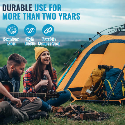 100 Pack Ball Bungee Cords 9 Inch, Heavy Duty Bungee Cord with Balls Canopy Tarp Tie Downs Bungee Balls for Camping, Shelter,Cargo,Tent Poles UV Resistant