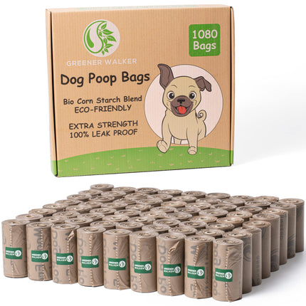 Poop Bags for Dog Waste-540 Bags,Extra Thick Strong 100% Leak Proof Dog Waste Bags (Green)