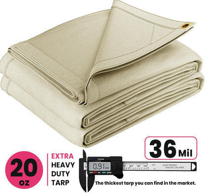 Extreme Heavy Duty 20 OZ Water Resistant Canvas Tarp - photo 3